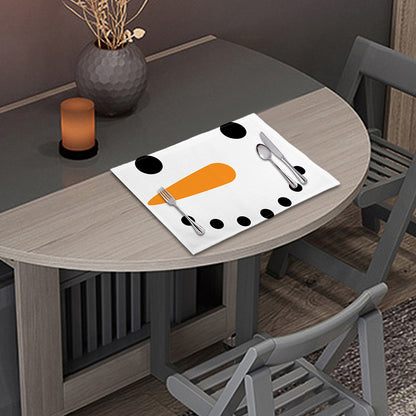 Snowman Face Print Placemat