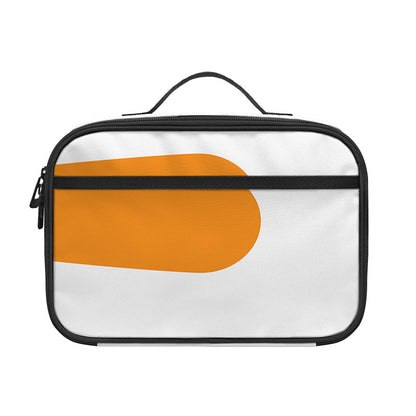 Snowman Face Print Portable Lunch Bag