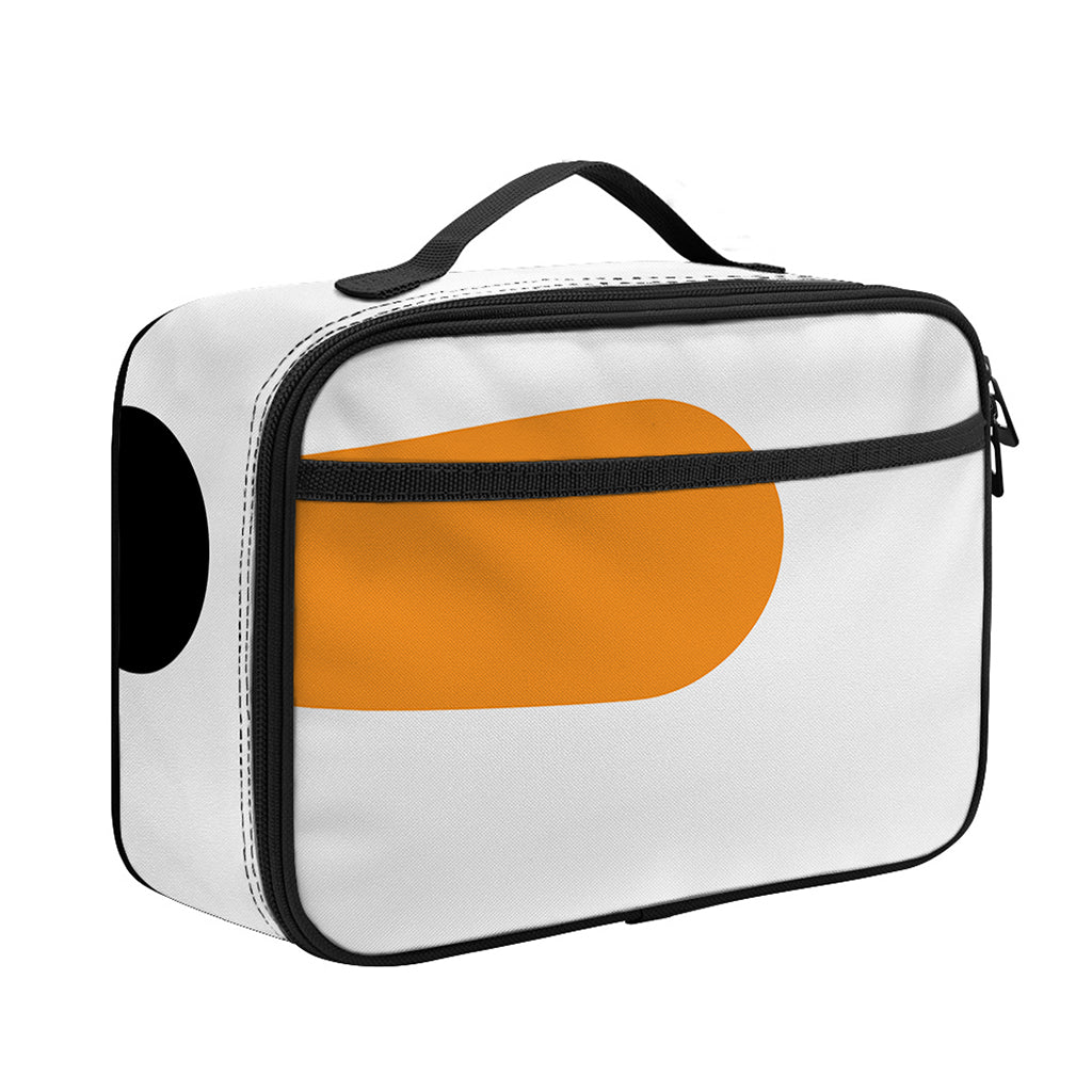 Snowman Face Print Portable Lunch Bag