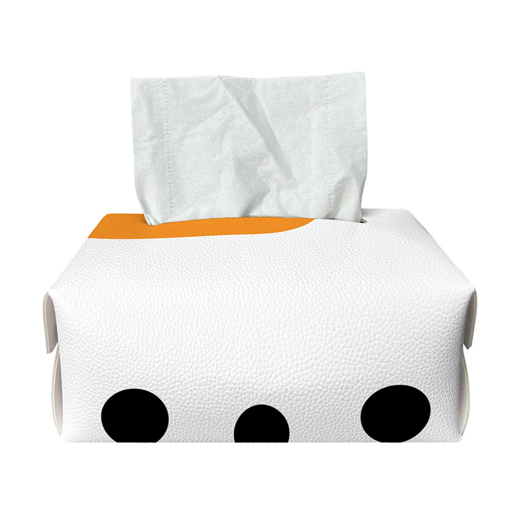 Snowman Face Print Rectangle Tissue Box Cover