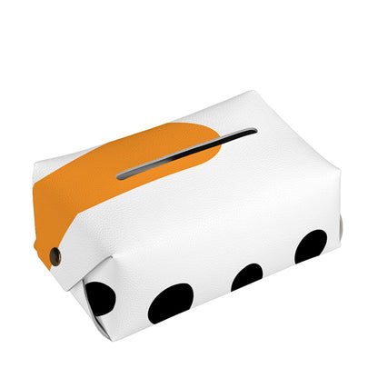 Snowman Face Print Rectangle Tissue Box Cover