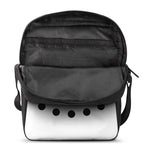 Snowman Face Print Rectangular Crossbody Bag