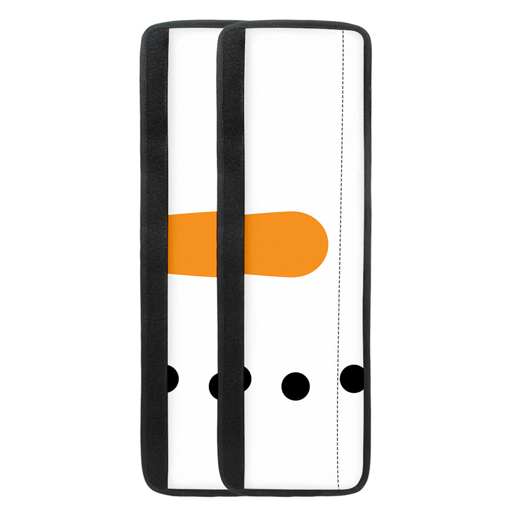Snowman Face Print Refrigerator Handle Covers