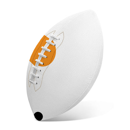 Snowman Face Print Rugby Ball