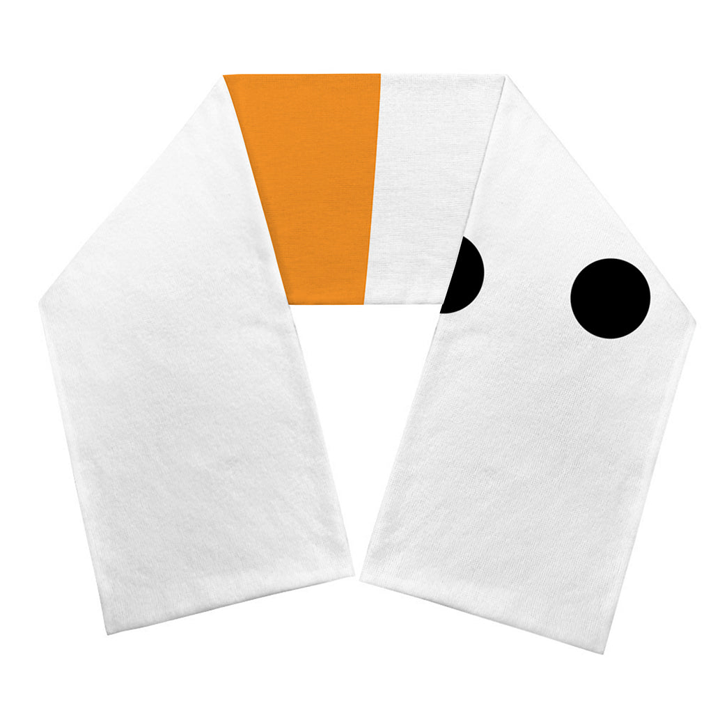 Snowman Face Print Scarf