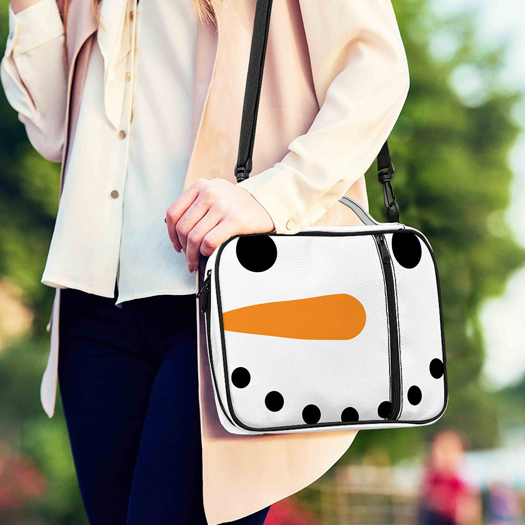 Snowman Face Print Shoulder Strap Bible Bag