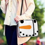 Snowman Face Print Shoulder Strap Bible Bag