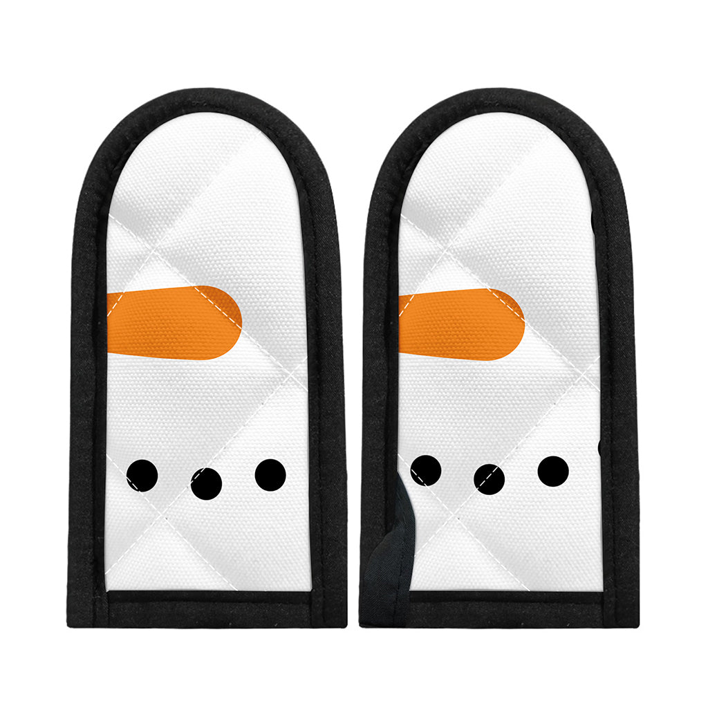Snowman Face Print Skillet Handle Cover