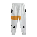 Snowman Face Print Sweatpants