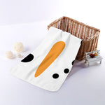 Snowman Face Print Towel