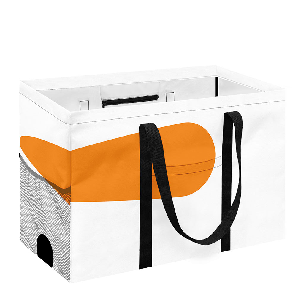 Snowman Face Print Utility Tote Bag