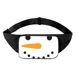 Snowman Face Print Waist Bag