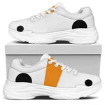 Snowman Face Print White Chunky Shoes