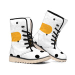 Snowman Face Print Winter Boots