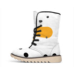 Snowman Face Print Winter Boots