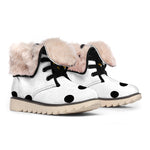 Snowman Face Print Winter Boots