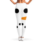 Snowman Face Print Women's Leggings