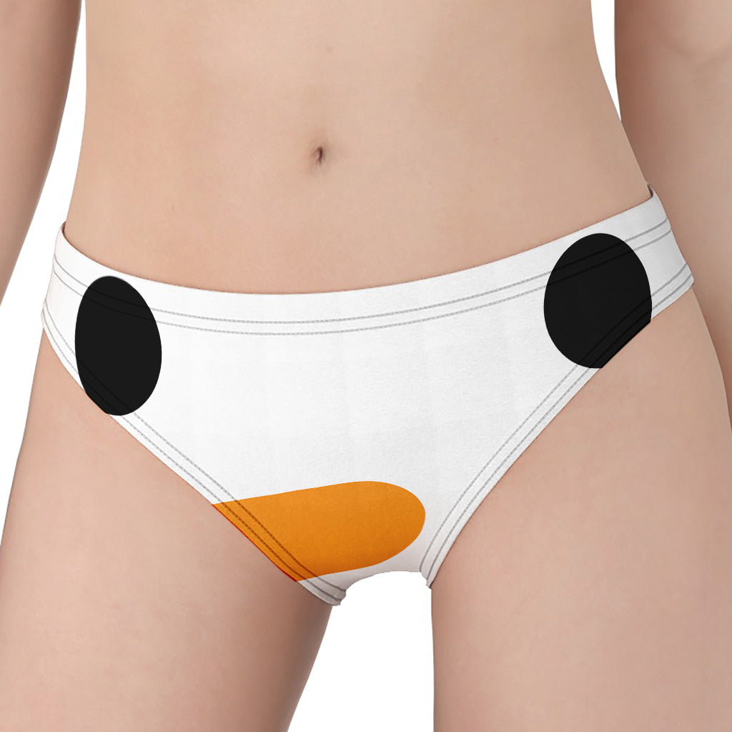 Snowman Face Print Women's Panties