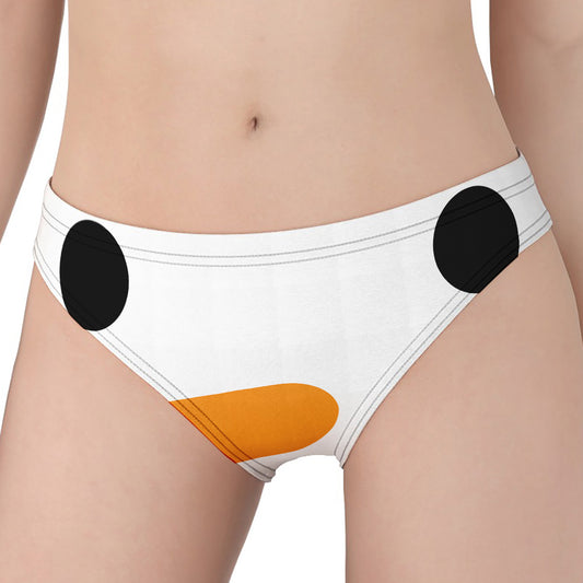 Snowman Face Print Women's Panties
