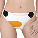 Snowman Face Print Women's Thong