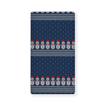 Snowman Knitted Pattern Print Baby Crib Sheet