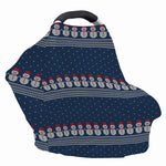 Snowman Knitted Pattern Print Baby Seat Cover