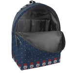 Snowman Knitted Pattern Print Backpack