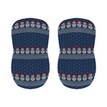 Snowman Knitted Pattern Print Bar Stool Covers