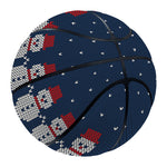 Snowman Knitted Pattern Print Basketball