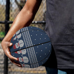 Snowman Knitted Pattern Print Basketball
