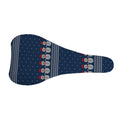 Snowman Knitted Pattern Print Bicycle Seat Cover