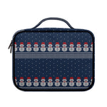Snowman Knitted Pattern Print Briefcase Bible Bag