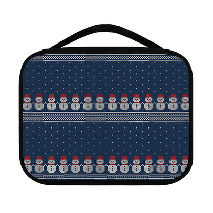 Snowman Knitted Pattern Print Classic Bible Case