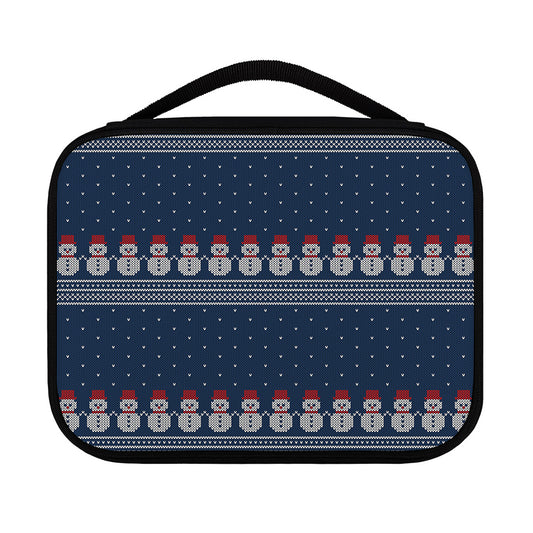 Snowman Knitted Pattern Print Classic Bible Case