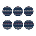 Snowman Knitted Pattern Print Coaster Set