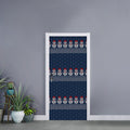 Snowman Knitted Pattern Print Door Sticker