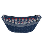 Snowman Knitted Pattern Print Fanny Pack
