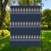 Snowman Knitted Pattern Print Garden Flag