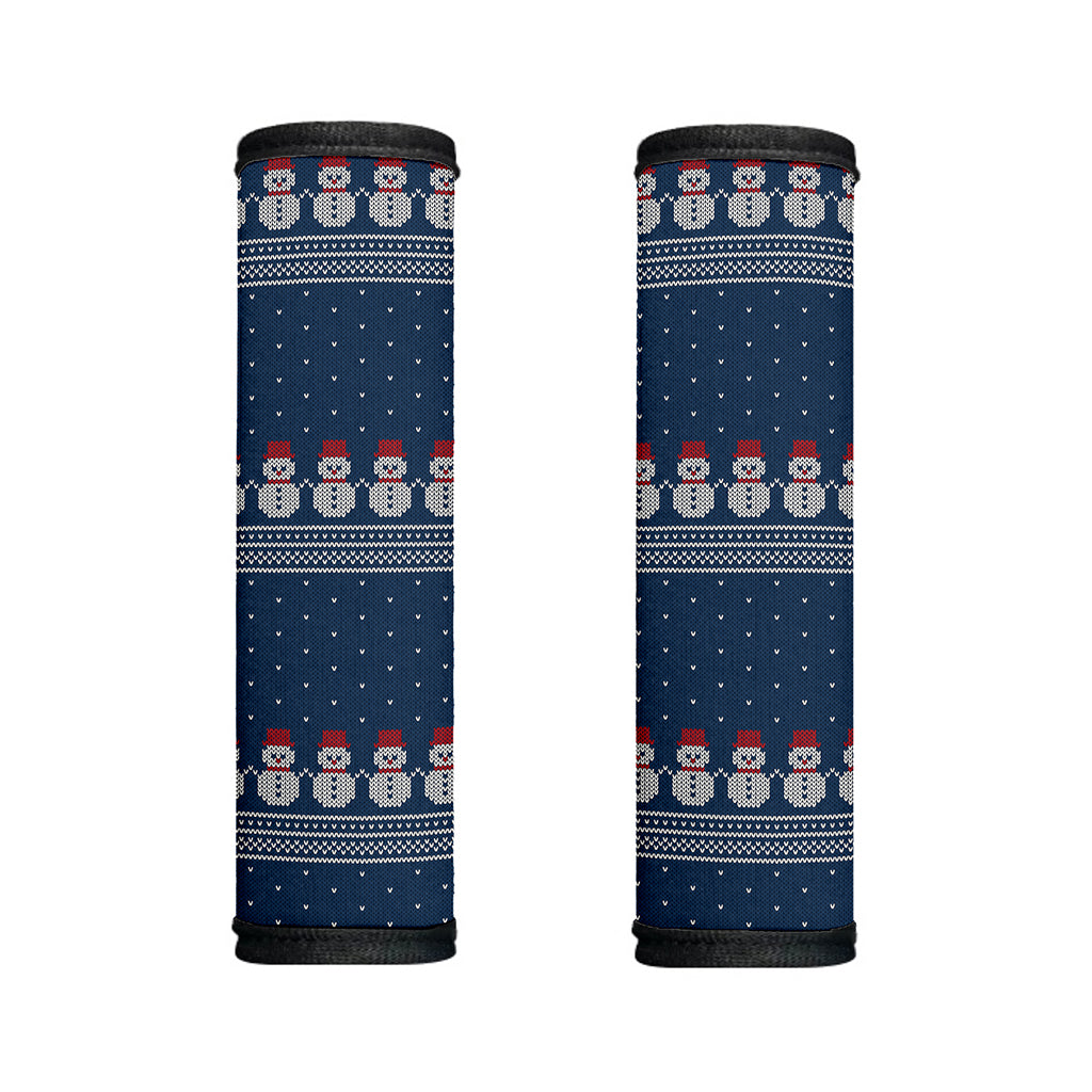 Snowman Knitted Pattern Print Handle Covers