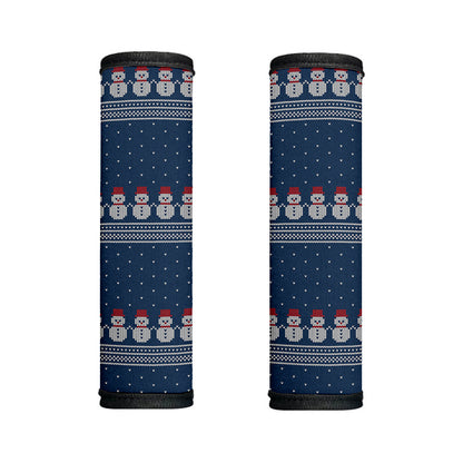 Snowman Knitted Pattern Print Handle Covers