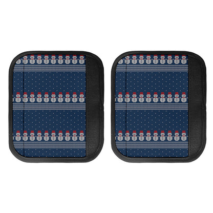Snowman Knitted Pattern Print Handle Covers