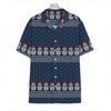 Snowman Knitted Pattern Print Hawaiian Shirt