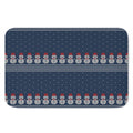 Snowman Knitted Pattern Print Indoor Door Mat