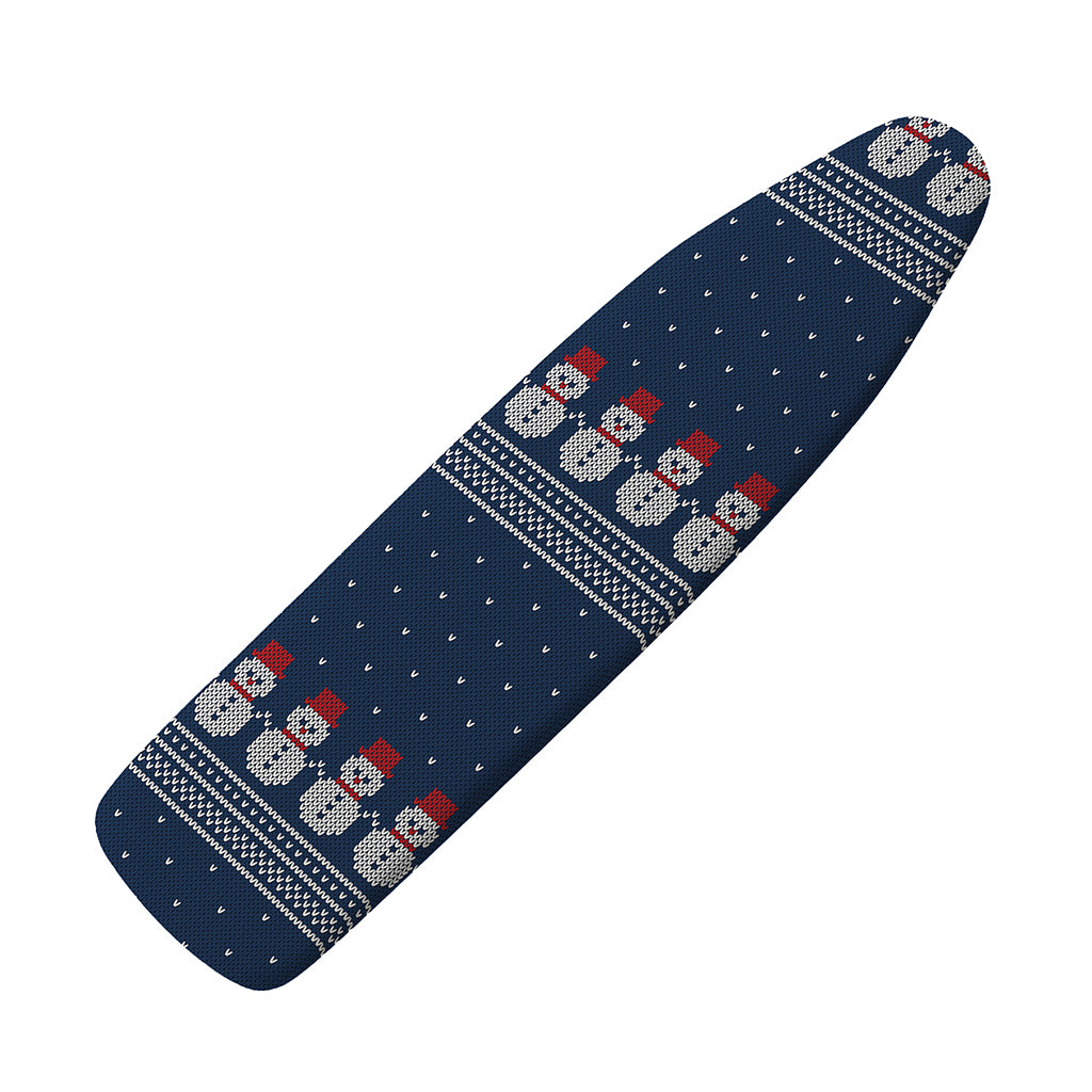 Snowman Knitted Pattern Print Ironing Board Cover