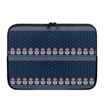 Snowman Knitted Pattern Print Laptop Sleeve