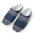 Snowman Knitted Pattern Print Mesh Casual Shoes