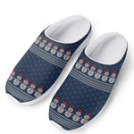 Snowman Knitted Pattern Print Mesh Casual Shoes