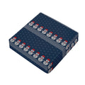 Snowman Knitted Pattern Print Outdoor Seat Cushion Cover