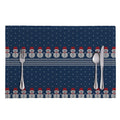 Snowman Knitted Pattern Print Placemat
