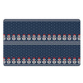 Snowman Knitted Pattern Print Polyester Doormat